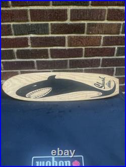NR Mint Vintage Old 60's Nash Sidewalk Surfboards #1 Shark Wood Deck Skateboard