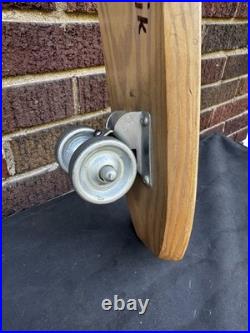 NR Mint Vintage Old 60's Nash Sidewalk Surfboards #1 Shark Wood Deck Skateboard