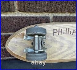 NR Mint Vintage Old 60's Nash Sidewalk Surfboards #1 Shark Wood Deck Skateboard