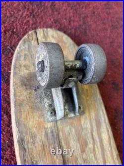 Nash Mfg. Vintage 1960s Sidewalk Surfboard Wooden Skateboard