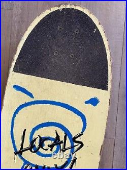 Nash Redline Go Home Locals Only Vintage Yellow 80's Concave Skateboard Complete