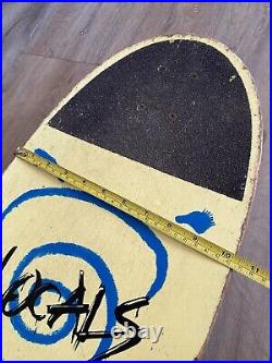 Nash Redline Go Home Locals Only Vintage Yellow 80's Concave Skateboard Complete