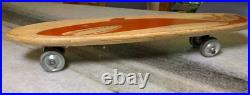 Nash Surf Board Vintage Wood Wooden Steel Wheels Skateboard SHARK Fort Worth TX