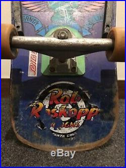 Natas Kaupas Vintage Complete Skateboard Santa Monica Airlines 1986 Rare Blue
