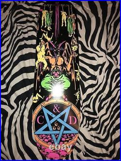 Natas kaupas skateboard deck C&D Devil Worship Neon Extremely Rare