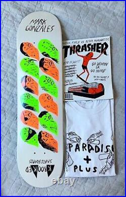 Neckface Krooked Rare Mark Gonzales Skateboard Thrasher Magazine Signed Shirt