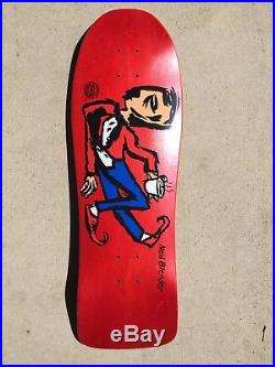 Neil Blender Skateboard Deck Tribute Vintage Shape Sticker Old School Coffee 30