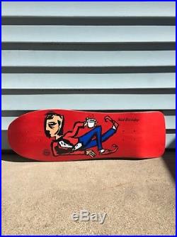 Neil Blender Skateboard Deck Tribute Vintage Shape Sticker Old School Coffee 30
