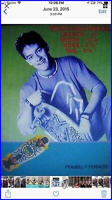 Nos 1989 Powell Peralta Skate Steve Saiz Feathers Totem30.5 X 10 Red Wings Rare