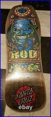 Nos Santa Cruz Hugh Bod Boyle Stained Glass Skateboard Deck 1989 Mint In Shrink