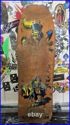 OG Restored Skateboard Deck Santa Cruz Ross Goodman Gravedigger 1989