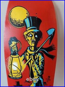 OG Restored Skateboard Deck Santa Cruz Ross Goodman Gravedigger 1989