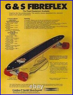OG Slalom Gordon & Smith Fibreflex 70s Skateboard / SIMS Alva Powell Dogtown
