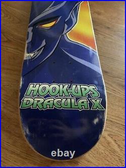 OG Vintage 1995 HOOK-UPS Dracula X Team Skateboard Deck devilman SUPER RARE