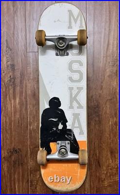 OG Vintage 1998 Chad Muska Orange Silhouette Shorty's Complete Skateboard Deck