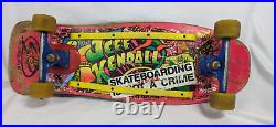 OG Vintage 80's Jeff Kendall Santa Cruz Graffiti Original Skateboard Cross Bones