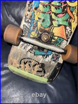 OG Vintage 80s Santa Cruz Jeff Kendall Graffiti Skateboard Gull Wing Bullet RARE