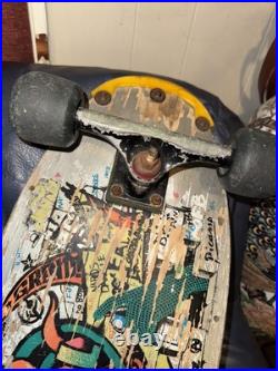 OG Vintage 80s Santa Cruz Jeff Kendall Graffiti Skateboard Gull Wing Bullet RARE