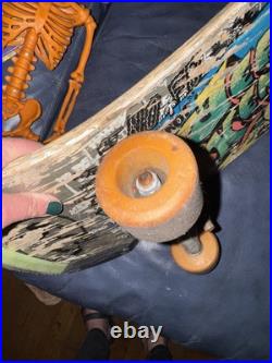 OG Vintage 80s Santa Cruz Jeff Kendall Graffiti Skateboard Gull Wing Bullet RARE