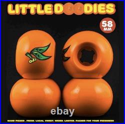 OJ Little Doodies 58mm Skateboard Wheels In Bright Orange