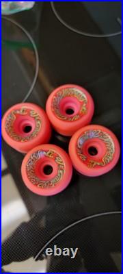 OJ Street Santa Cruz Speed Wheels Vintage Skateboard NOS Vintage 60mm Pink