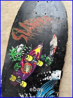 ORIGINAL Keith Meek Santa Cruz Slasher RARE Grosso Sticker LOOK 80s Skateboard