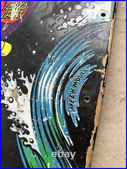ORIGINAL Keith Meek Santa Cruz Slasher RARE Grosso Sticker LOOK 80s Skateboard
