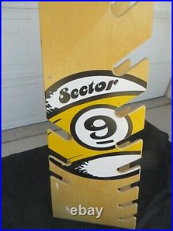 ORIGINAL Sector 9 Skateboard Longboard Store Advertising Display Rack Vintage