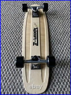 Old School 70s Skateboard 29X 8 NOS Wood Deck & Z Woody Decal Z Flex Wheels