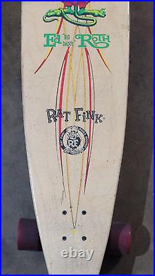 Old School RAT FINK complete Long Board MADRID hot rod skateboard deck ED ROTH