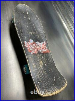 Old School Santa Cruz Skateboard 1990 Oops Series 3 Team black complete Rare