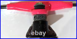 Old School Vintage Motobilt Skateboard Trucks NOS Pink & Black 9 NEEDS BUSHING