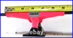 Old School Vintage Motobilt Skateboard Trucks NOS Pink & Black 9 NEEDS BUSHING