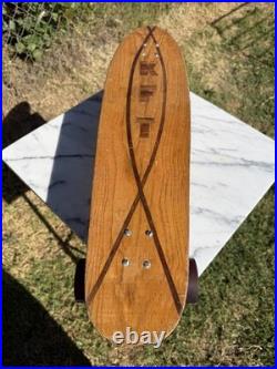 Old School Vintage Skateboard 1970s ACS 500 Trucks C&D Wheels KFT Inlay Wood