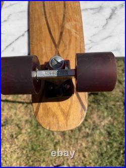 Old School Vintage Skateboard 1970s ACS 500 Trucks C&D Wheels KFT Inlay Wood