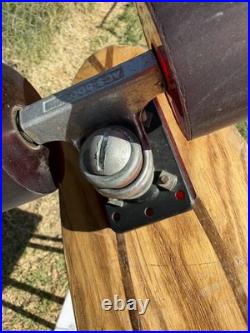 Old School Vintage Skateboard 1970s ACS 500 Trucks C&D Wheels KFT Inlay Wood