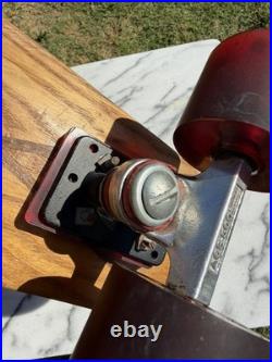 Old School Vintage Skateboard 1970s ACS 500 Trucks C&D Wheels KFT Inlay Wood