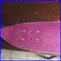 Original 1970s Vintage Banzai Purple Aluminum Skateboard