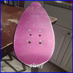 Original 1970s Vintage Banzai Purple Aluminum Skateboard