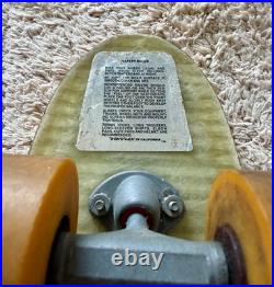 Original 1977 Variflex California Land Surfer fiberglass skatboard