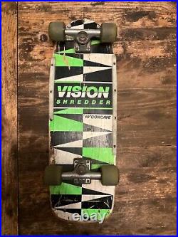 Original 1980's Vision Shredder 10 Concave Skateboard deck- independent -sims