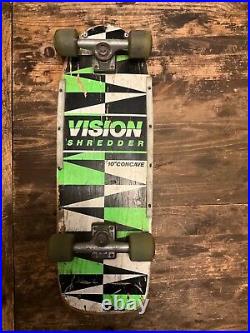 Original 1980's Vision Shredder 10 Concave Skateboard deck- independent -sims