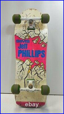 Original 1980s SIMS Jeff Phillips Break Out Pro Model Skateboard