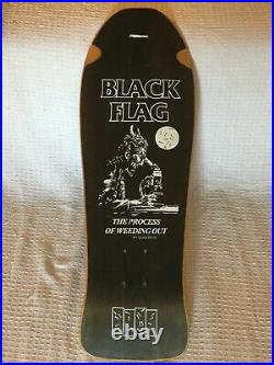 Original 1986 Vintage RIP CITY Skateboard Black Flag Raymond Pettibon ART