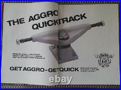 Original 1990 Tracker Aggro Quicktrack Skateboard Trucks