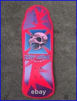 Original 80's Powell Peralta Tony Hawk Skateboard Deck OG Pink Bones