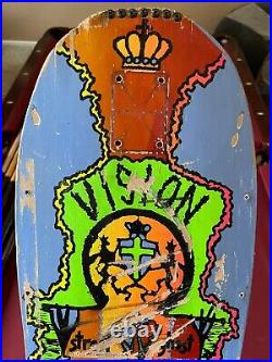 Original 80's Vision Old Ghost Skateboard Deck OG Vintage School John Grigley
