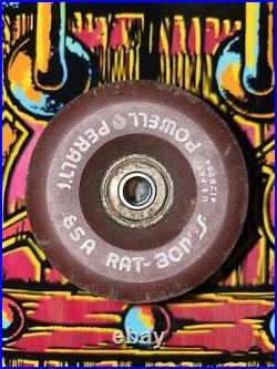 Original 80s Vintage Set of 4 Powell Peralta 85a Rat Bones Skateboard Wheels