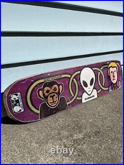 Original Alien Workshop Missing link Slick skateboard Deck 90's School Vintage