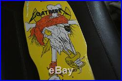 Original Metallica Pushead Zorlac Skateboard Deck Pirate Red Bandana 33/75 RARE